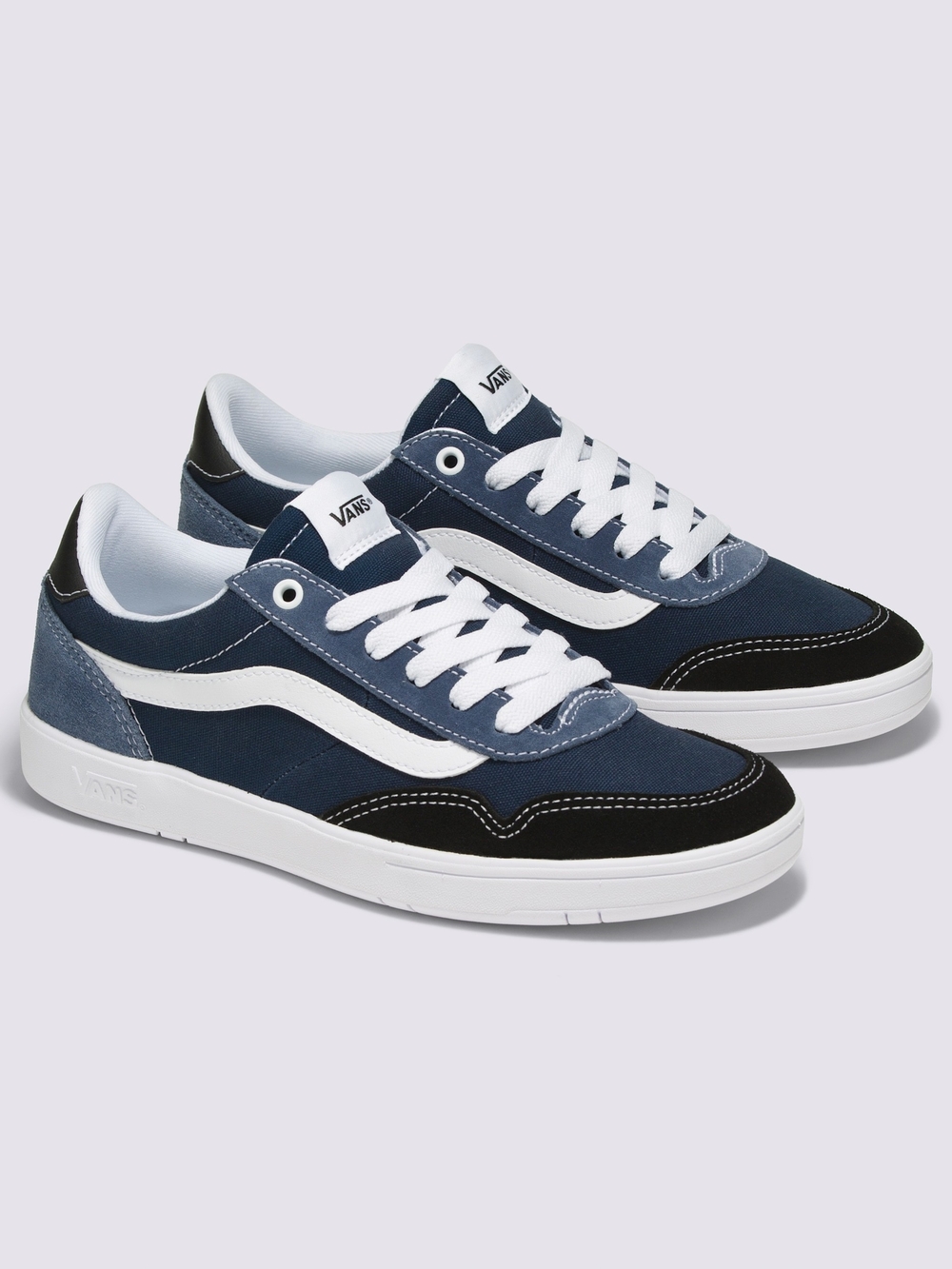 Vans Womens Size 8 Men's 6 1/2 Navy & Black Low-Top Skate Sneakers